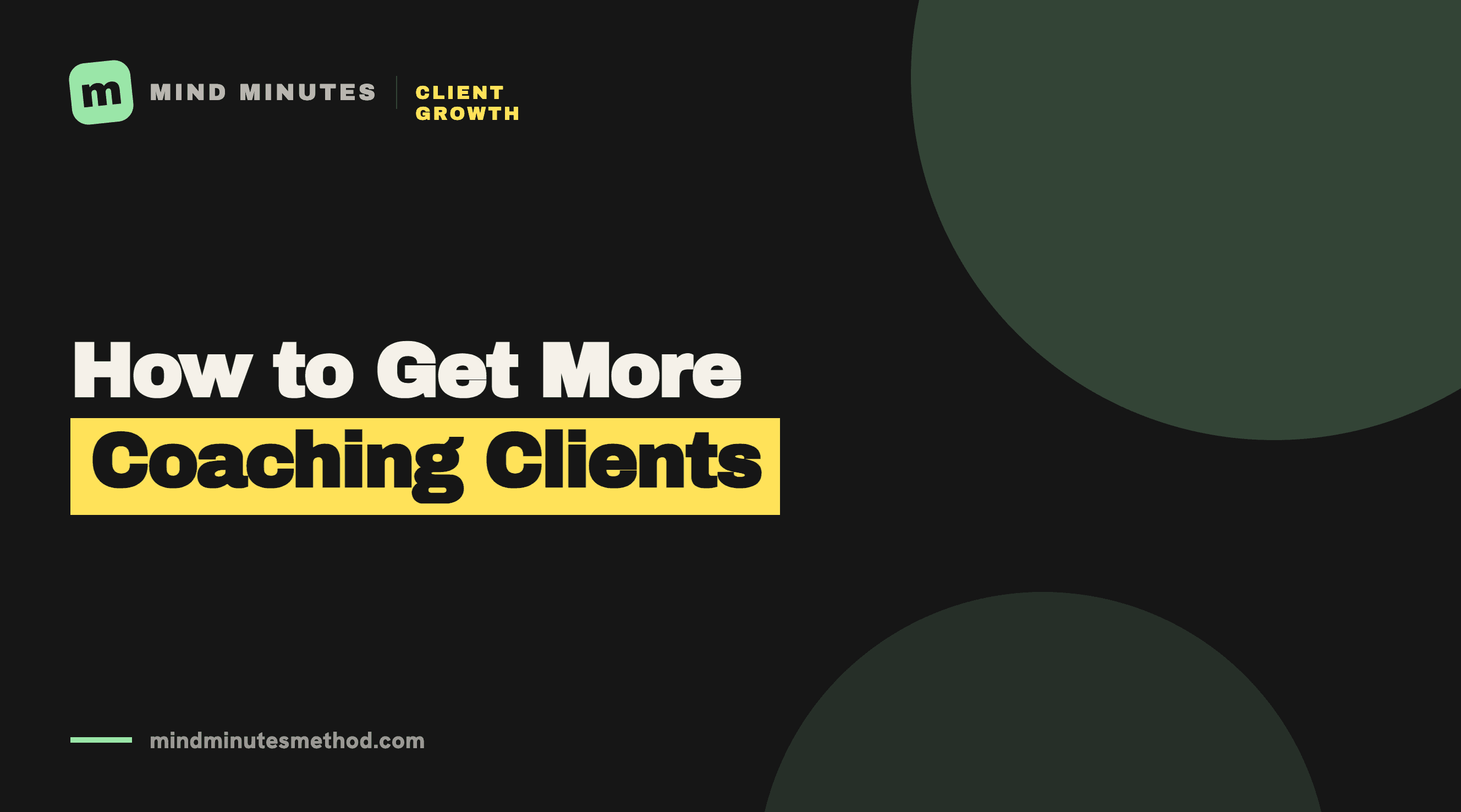 How to get more coaching clients without discounts or deadline pressure.