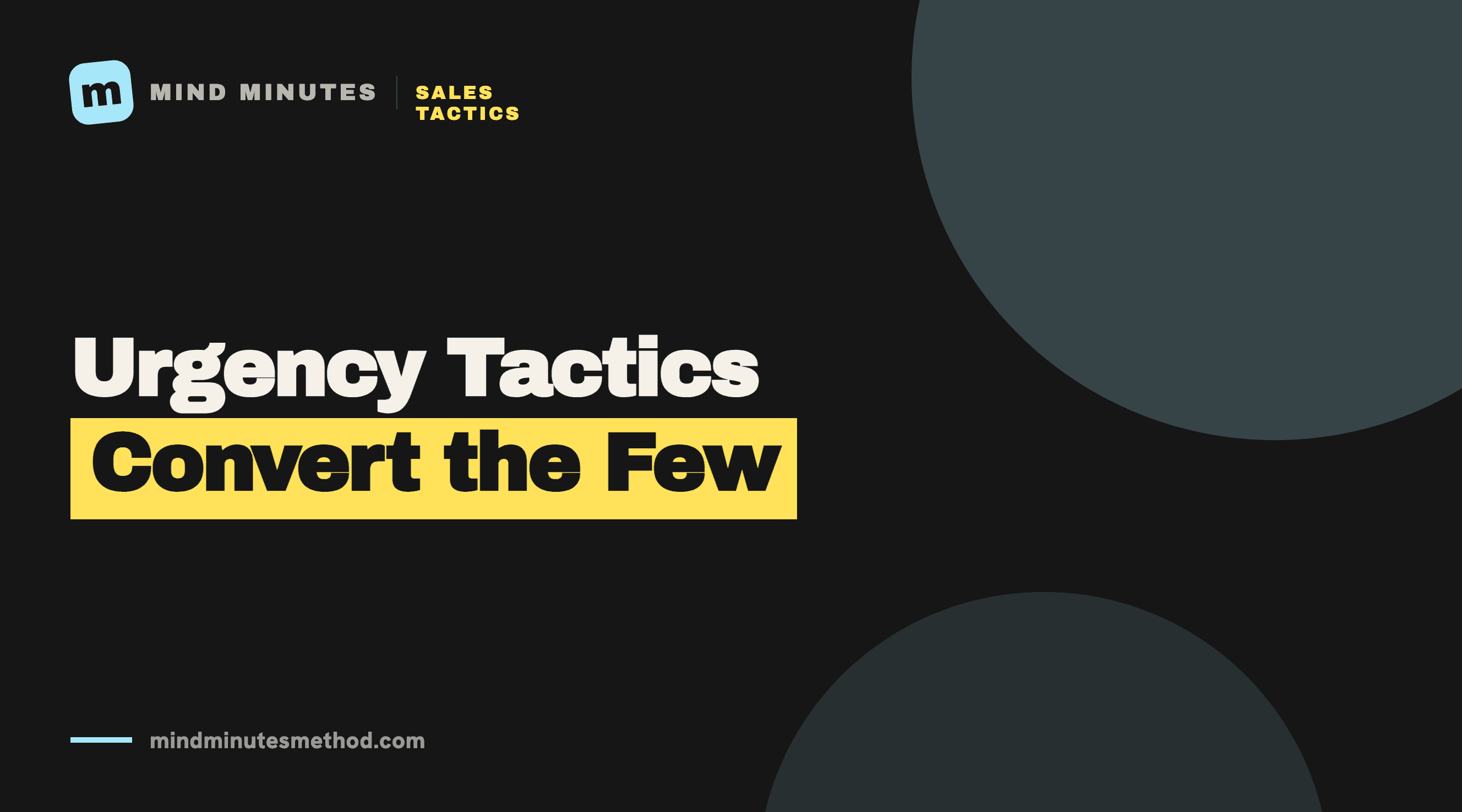 Urgency tactics convert the few. Standing invitations convert the right people.
